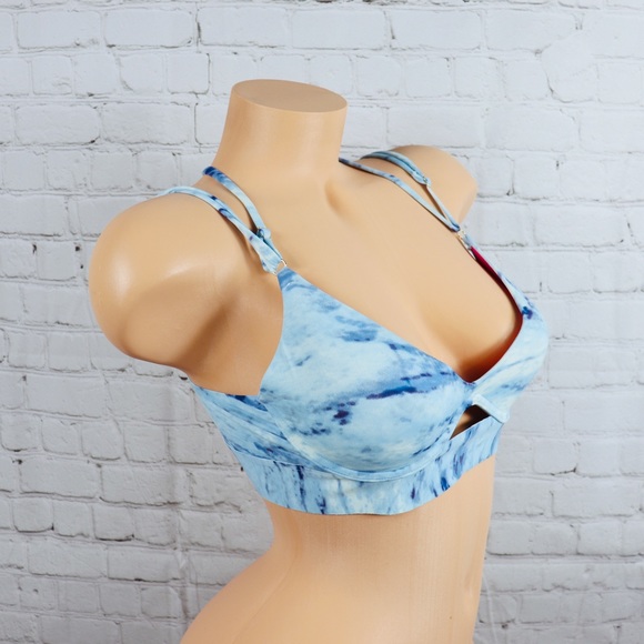 VS Pink Bonded Scoop Push Up Sports Bra Tie dye - Picture 6 of 7